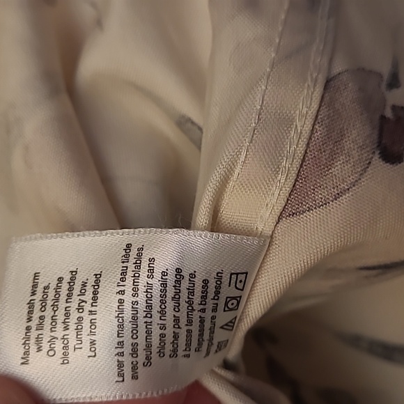 LIKE NEW Coldwater Creek Floral aprons Cotton Button Down Blouse - Picture 8 of 12